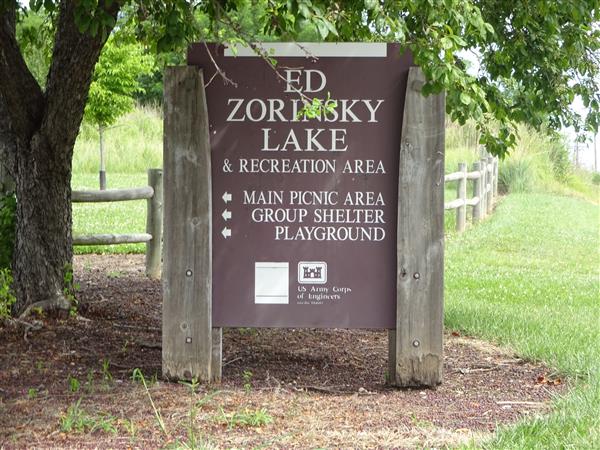Entrance to Zorinsky Lake